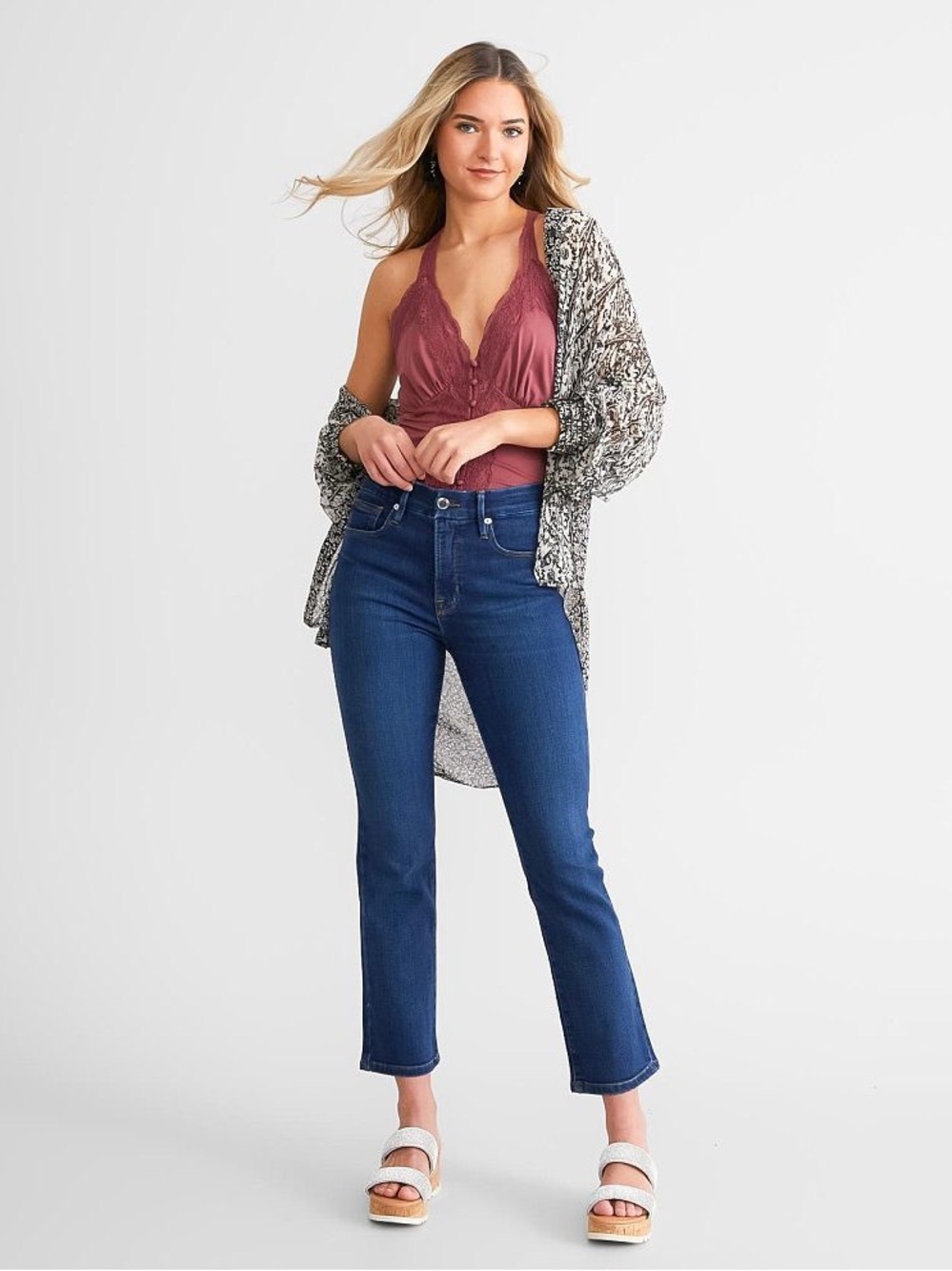 Good American Good Legs High Rise Straight Jean Size 12